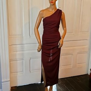 Zara Cold Shoulder Gorgeous Rouched Side Dress